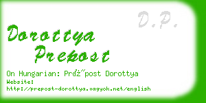 dorottya prepost business card